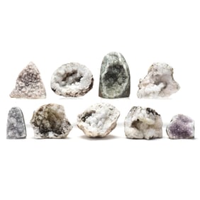 Nine Geode Halves