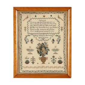 Mary Almana Barnett's 1855 English Sampler