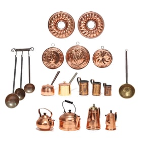 Group of Vintage Copper Cookware