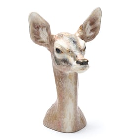 Large Lladro Porcelain Fawn Head