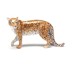 Limited Edition Vieux Herend Porcelain Jaguar
