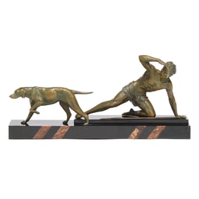 Jean de Roncourt (French, 1869-1937), Hunter and Hound