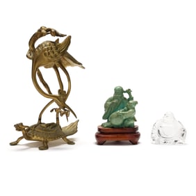 A Group of Chinese Cabinet Decorative Objects