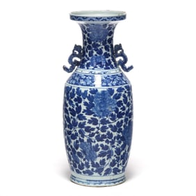 A Chinese Blue and White Floor Vase