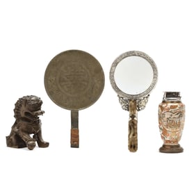 A Group of Asian Tabletop Accessories