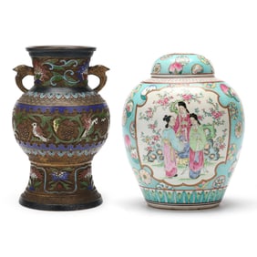 Two Chinese Decorative Art Vessels