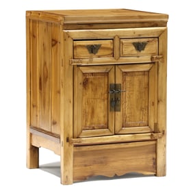 Chinese Pine Diminutive Side Cabinet