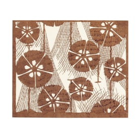 A Japanese Katagami Stencil of Fishing Nets