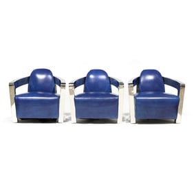 manner of Timothy Oulton, Three  Mars Chairs