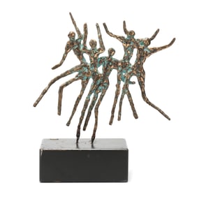 Curtis Jere Vintage Bronze Figural Sculpture