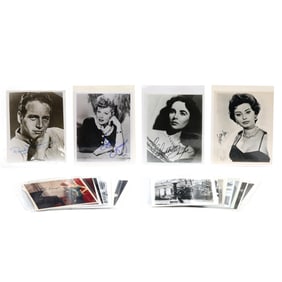Group of Autographed Photographs of Hollywood Golden Age Actors and Actresses