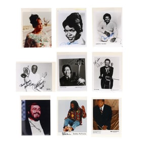 Group of Autographed Photographs of Classical & Jazz Singers and Musicians