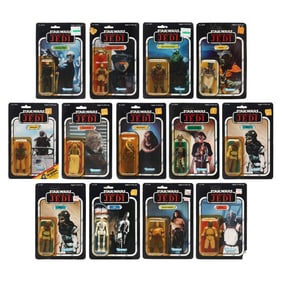 Collection of Vintage Kenner Star Wars: Return of the Jedi Figures, Jabba's Palace