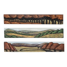 Judy Rand (American, 20th Century), Three Landscape Panels