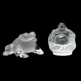 Two Lalique Crystal Figures