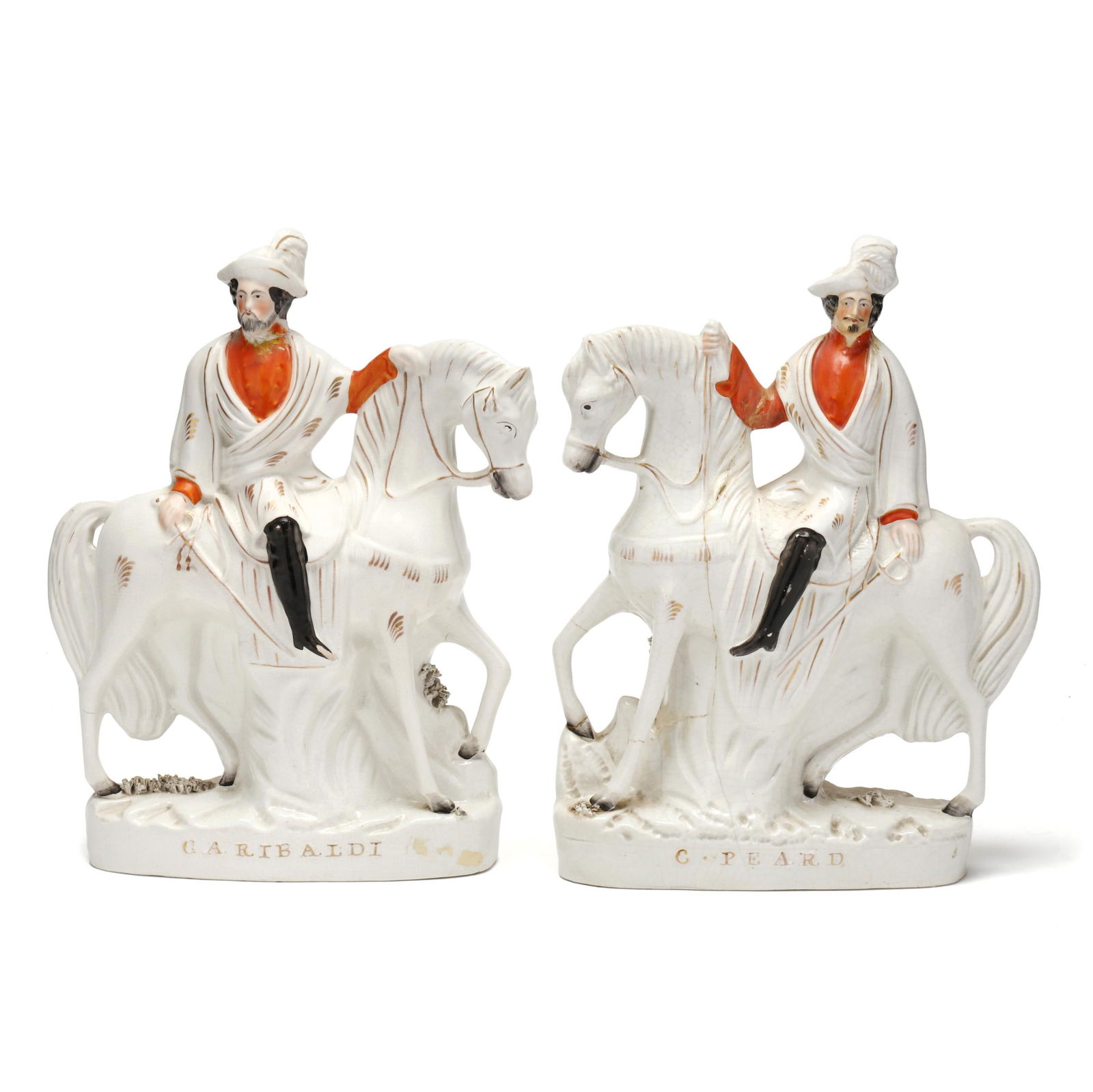 Staffordshire Figure Group,  Garibaldi  and  C. Peard (1 of 9)