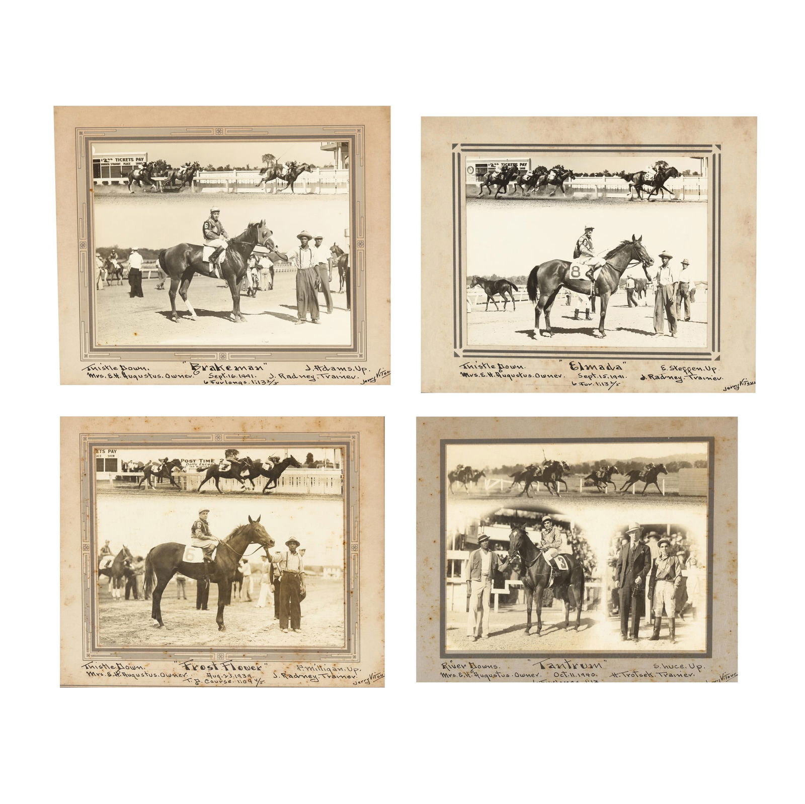 Four Vintage Racehorse Photographs (1 of 16)