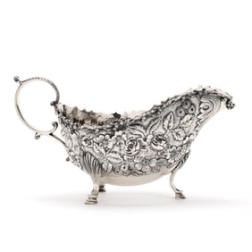 S. Kirk & Son Co.  Repousse  Sterling Silver Sauce Boat