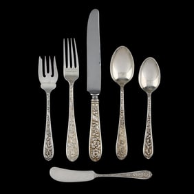 Stieff  Corsage  Sterling Silver Flatware Service