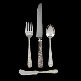 Group of S. Kirk & Son  Repousse  Sterling Silver Flatware