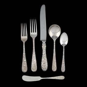 Stieff  Rose  Sterling Silver Flatware Service
