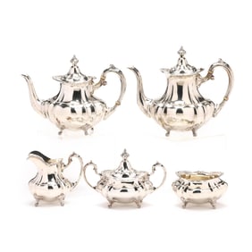 Fisher  Footed Duncan  Sterling Silver Tea and Coffee Service