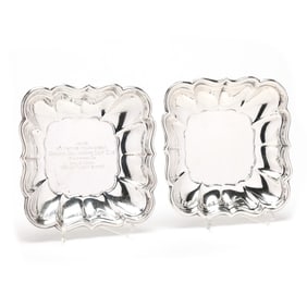 Two Reed & Barton  Windsor  Sterling Silver Muffin Dishes