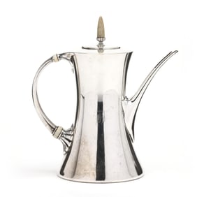 Whiting Sterling Silver Modernist Chocolate Pot
