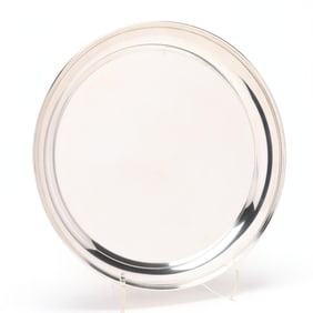 Tuttle Silversmiths Sterling Silver Round Serving Tray