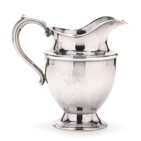 Sterling Silver Water Pitcher, Mark of Concord Silver Co.