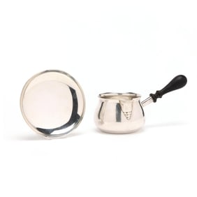Tuttle Sterling Silver Brandy Warmer and Dish