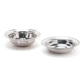 Two Sterling Silver Reticulated Serving Bowls
