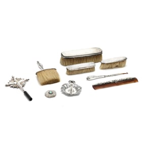 Assortment of American Silver Vanity Items & Accessories