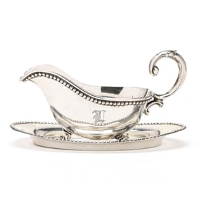 Sterling Silver Sauceboat and Underplate by Woodside Sterling Co.