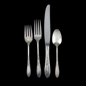 Oneida  Virginian  Sterling Silver Flatware Service for Six