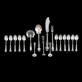 Assortment of Art Nouveau Sterling Silver Flatware