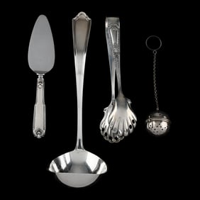Four Sterling Silver Serving Pieces