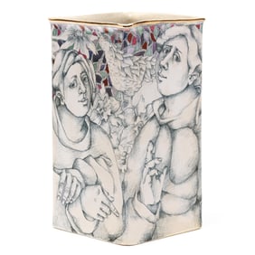 Mary Lou Higgins (NC, 1926-2012), Ceramic Vase