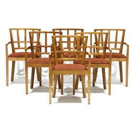 Raúl de Armas (Cuban-American, b. 1941), Six DeArmas Armchairs