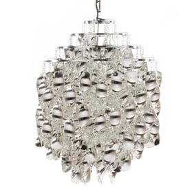 Verner Panton (Denmark, 1926-1998), Silver Spiral SP01 Pendant Light