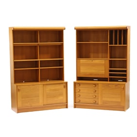 Pair of Danish Modern Teak Bookcases