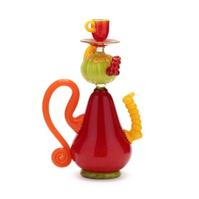 Stephen Rich Nelson (American, 20th/21st Century), Tea Time Glass Sculpture