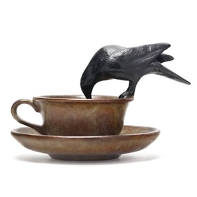 Peter Woytuk (American, b. 1957), Crow Tea Cup
