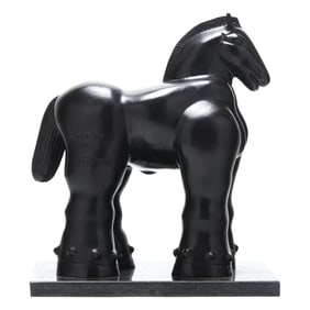 after Fernando Botero (Colombian, 1932-2023), Trojan Horse