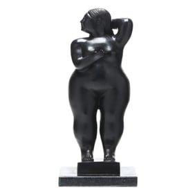 after Fernando Botero (Colombian, 1932-2023), Mujer de pei (Standing Woman)
