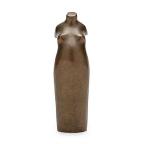 Margit Van Nuffel (Belgian, b. 1943), Modernist Bronze Torso
