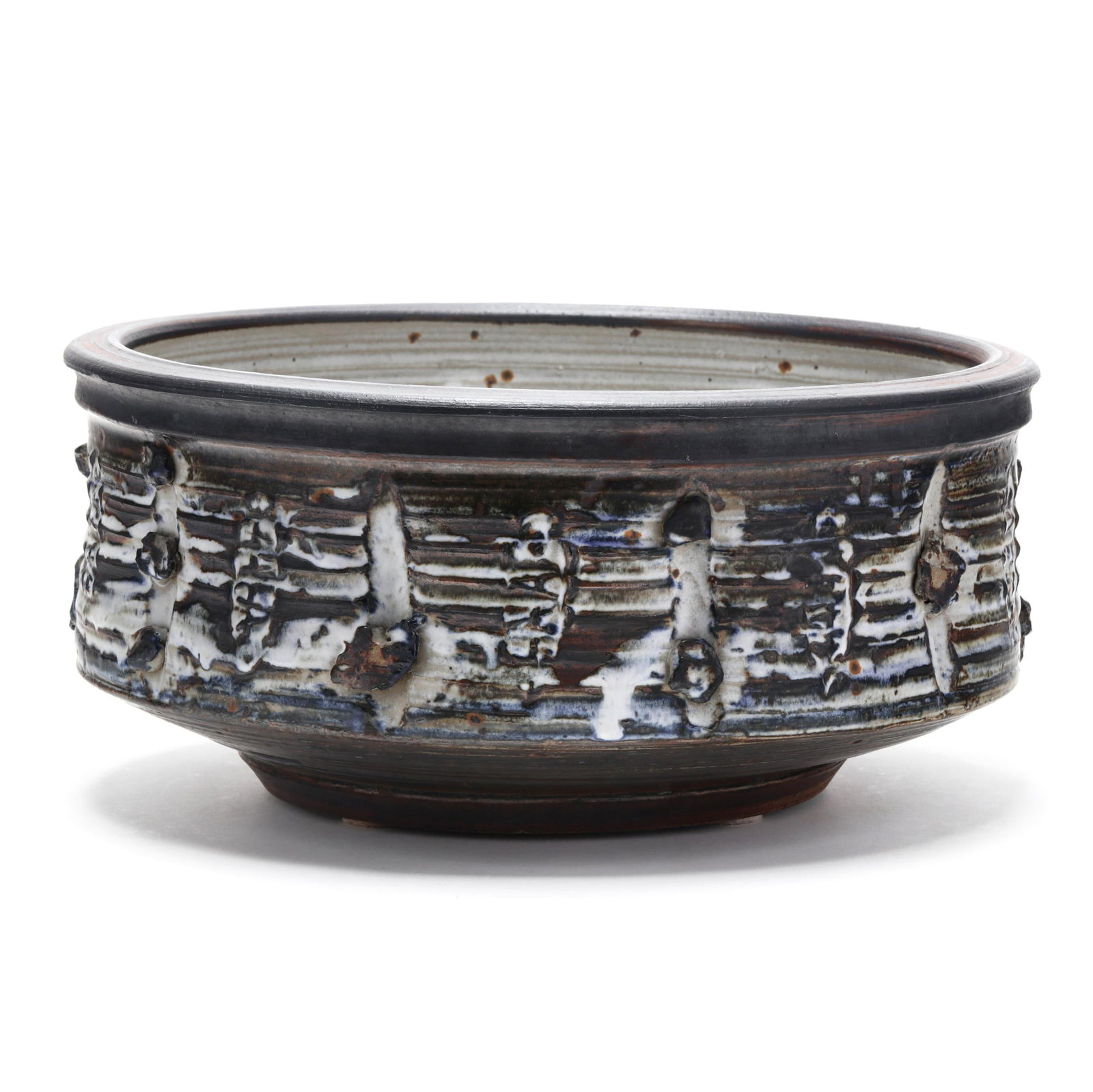 Vivika and Otto Heino (American, 20th century), Large Studio Pottery Centerpiece Bowl (1 of 10)