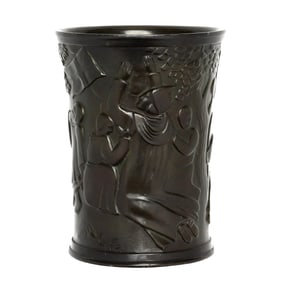 Just Andersen (Danish, 1884-1943), Disko Metal Vase
