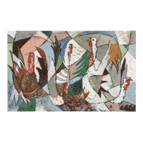 Mary Thomas (American, 1905-1959), Turkey Composition