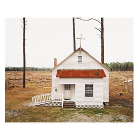 Burk Uzzle (NC, b.1938),  Clear Cut Church, North Carolina